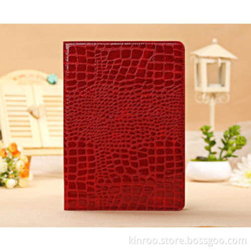 Easel case with croco finish PU